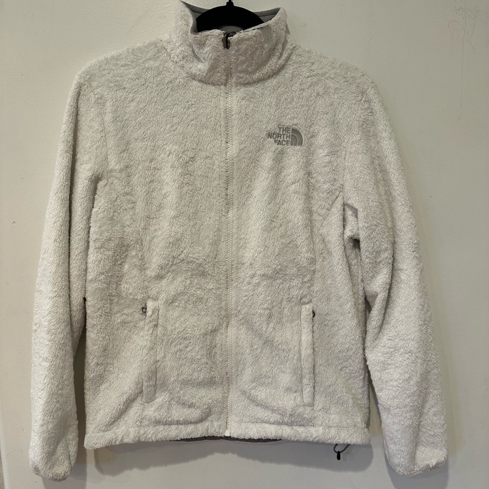 White The North Face Osito Fleece Zip Up Jacket - Picture 2 of 4